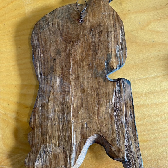 Handcrafted Wooden Wall Art with Black Accents - Picture 2 of 2